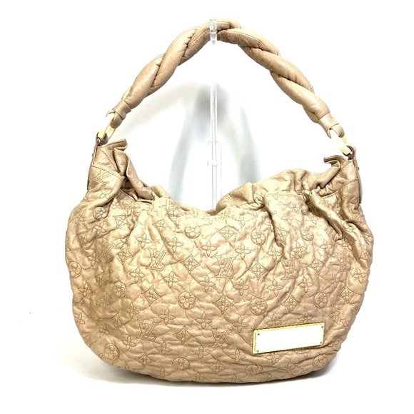 LOUIS VUITTON Cream Monogram Leather Shoulder Bag - Picture 1 of 16